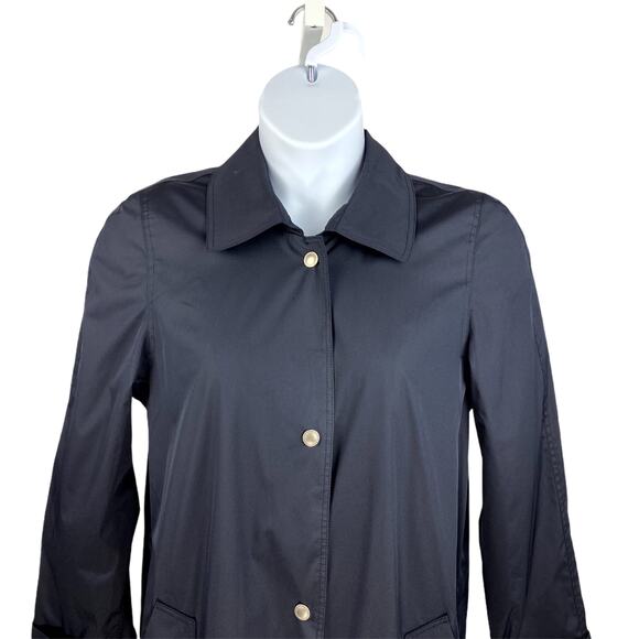 Fleet Street Full Length Trench Coat Black 10 - Picture 3 of 10